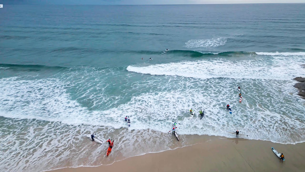 Surf launches and spills  - Stealth Adder Rock Offshore Kayak Fishing Challenge 2024