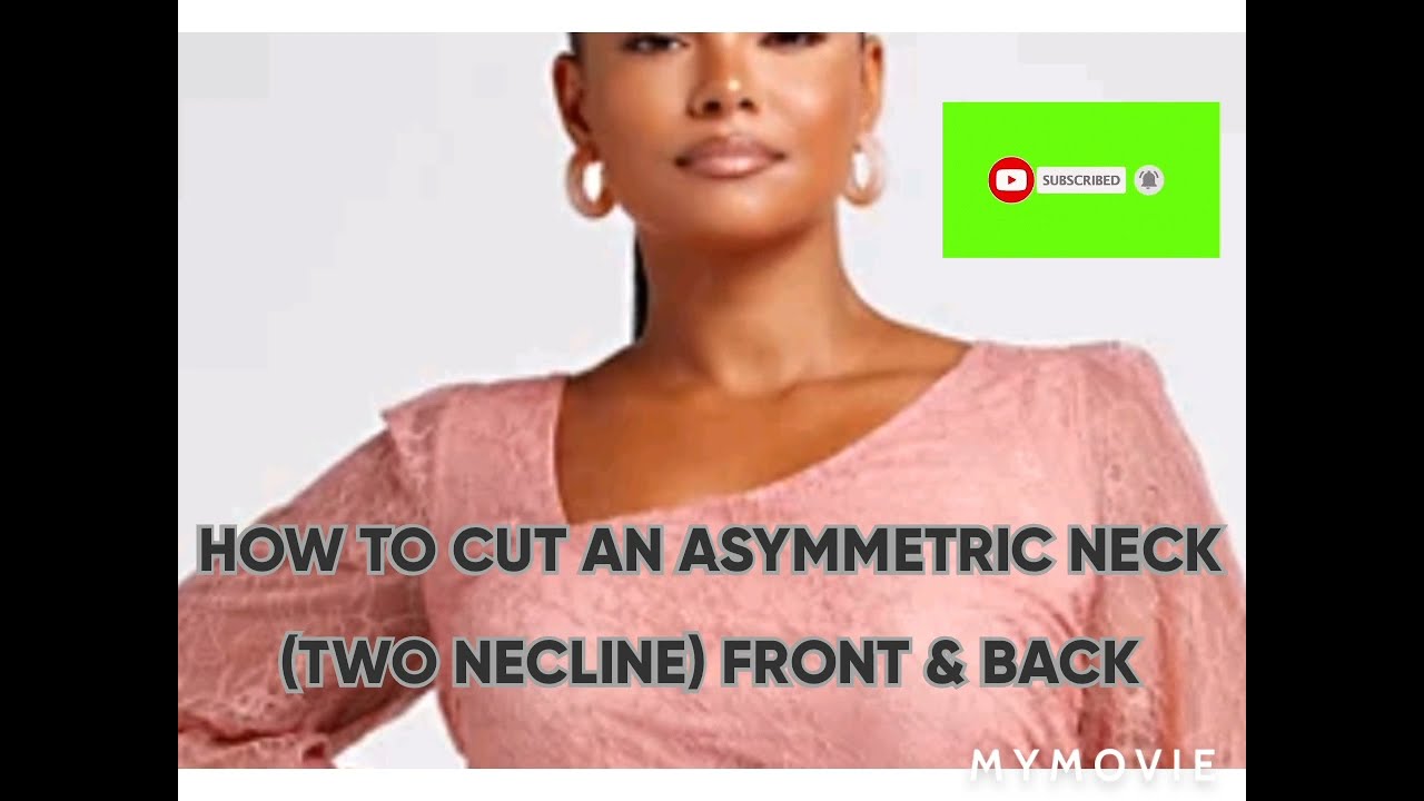 ASYMMETRIC NECLINE TUTORIAL.. EASIEST DRAFTING