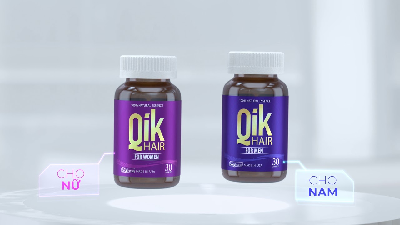 Qik Hair - Giảm rụng, mọc t&oacute;c chắc khỏe (35s)
