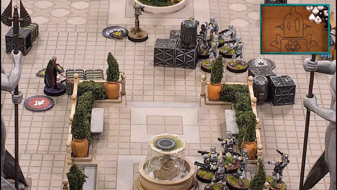 Star Wars: Legion Gameplay ft. Clone Commander Cody and Asajj Ventress