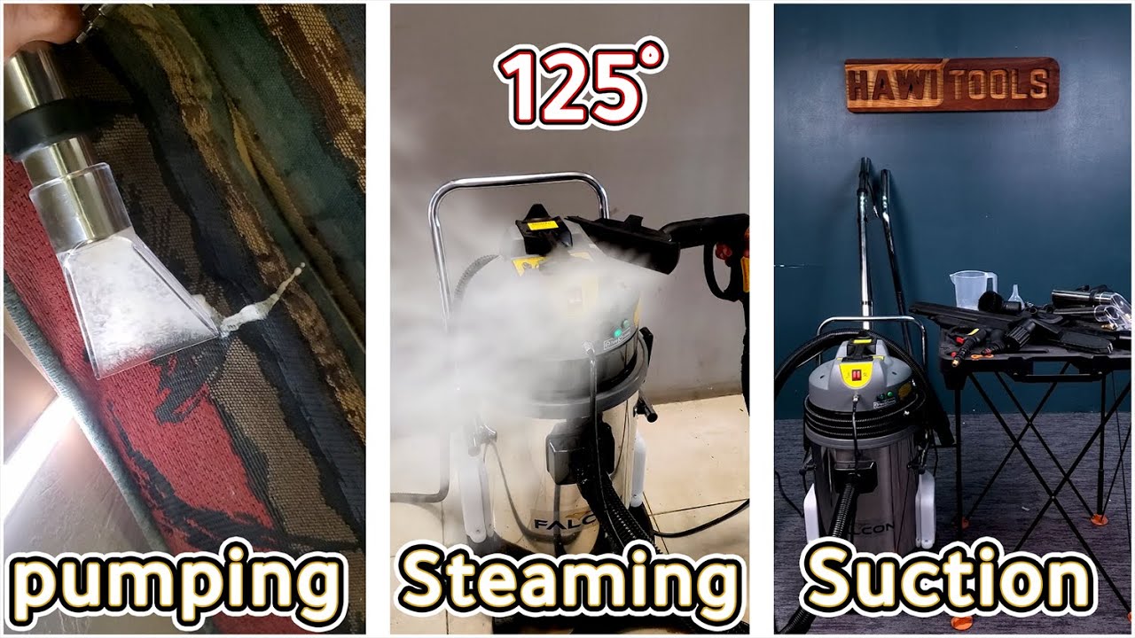 مكنسة بخار تنظف كل شي بالبيت | Steaming Carpet Cleaner 30L