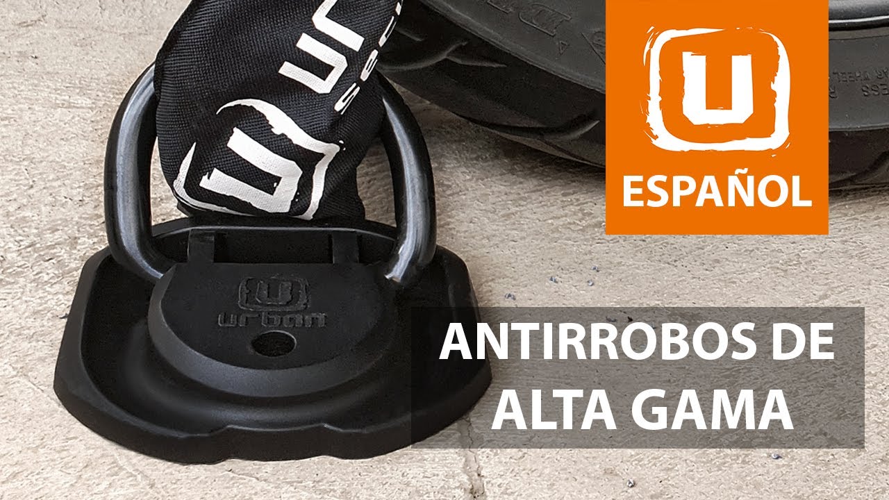 Urban UR55 Anclaje Suelo Pared, Alta Seguridad, Anilla Basculante, Motos Bicicletas Seguridad Garaje