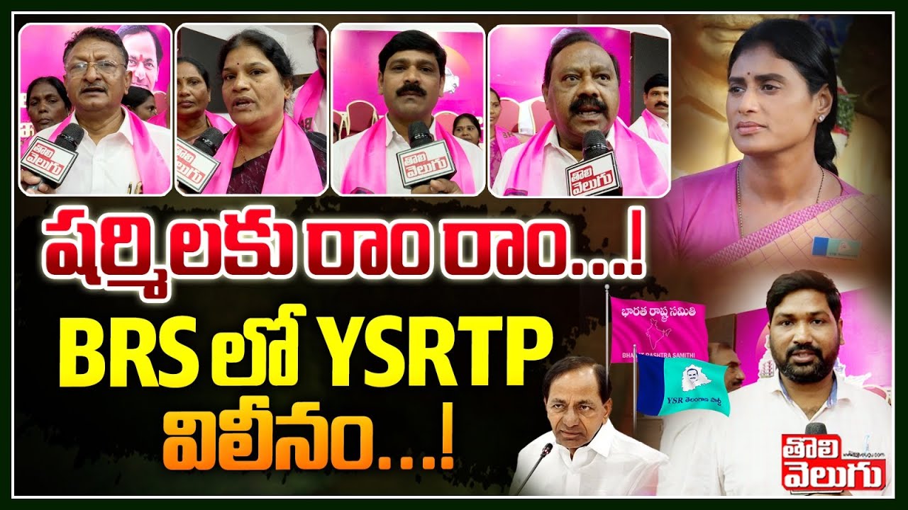 షర్మిలకు రాం రాం..BRS లో YSRTP విలీనం : YSRTP Merge With BRS Party | Tolivelugu TV