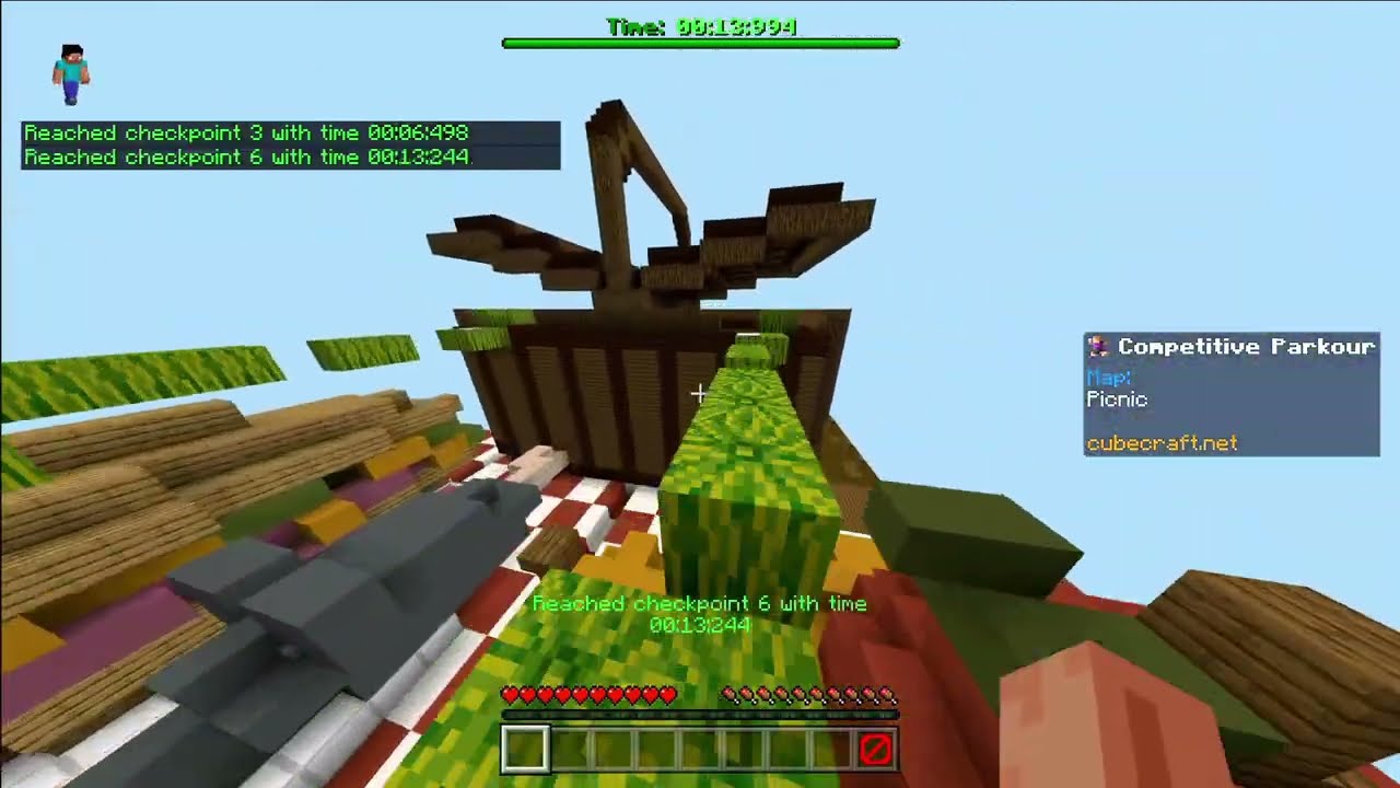 Cubecraft Competitive Parkour Picnic 18.045 WR (controller) (old)