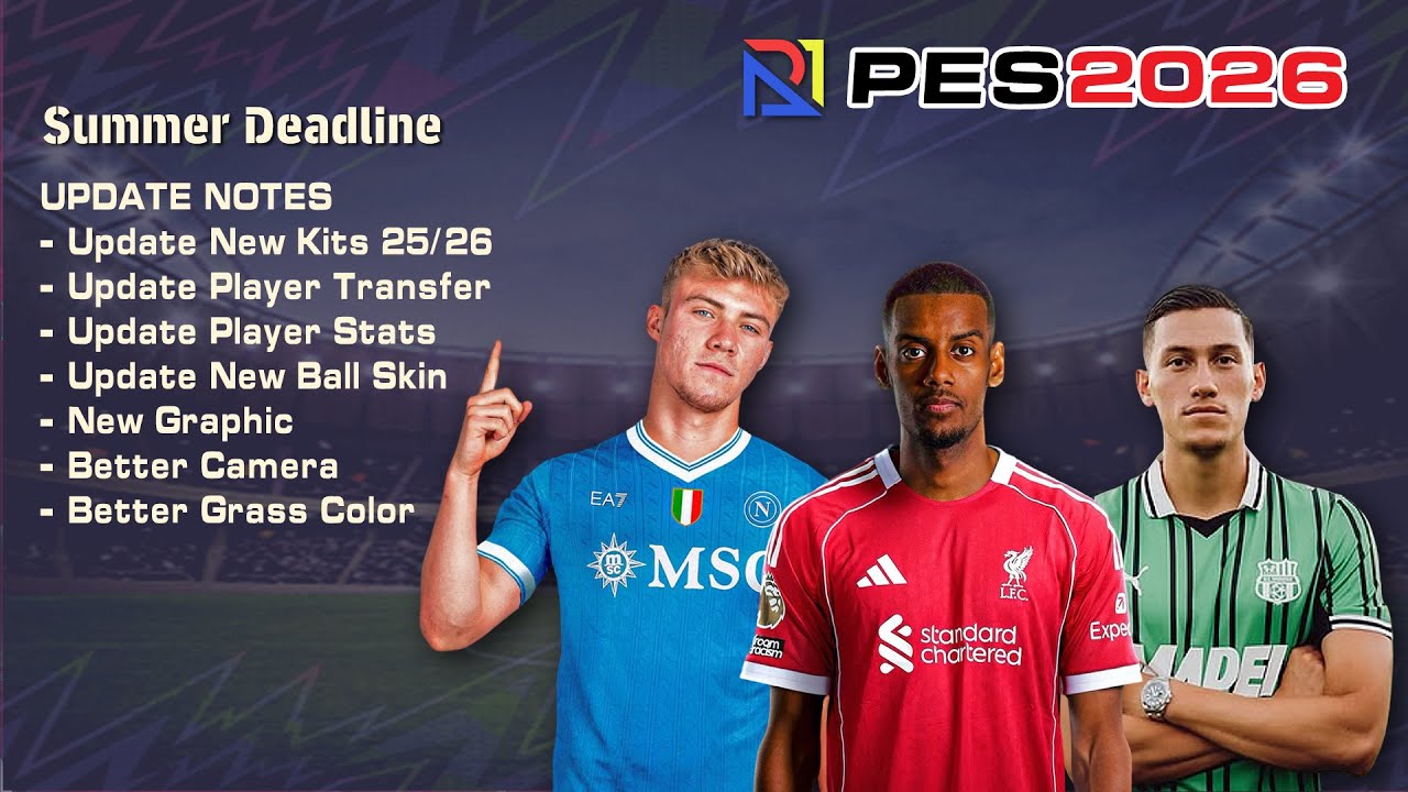 PES 2026 PS2 Summer Transfer Deadline Date aethersx2 nethersx2