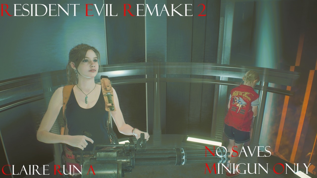infinite minigun only Resident evil remake2 run hardcore mode road to requiem