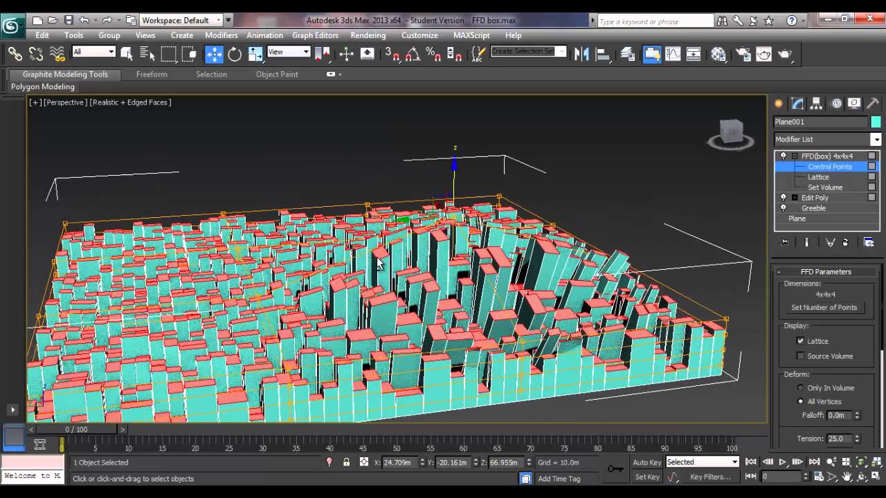 Chapter 6 - Alternative to displace modifier - FFD box