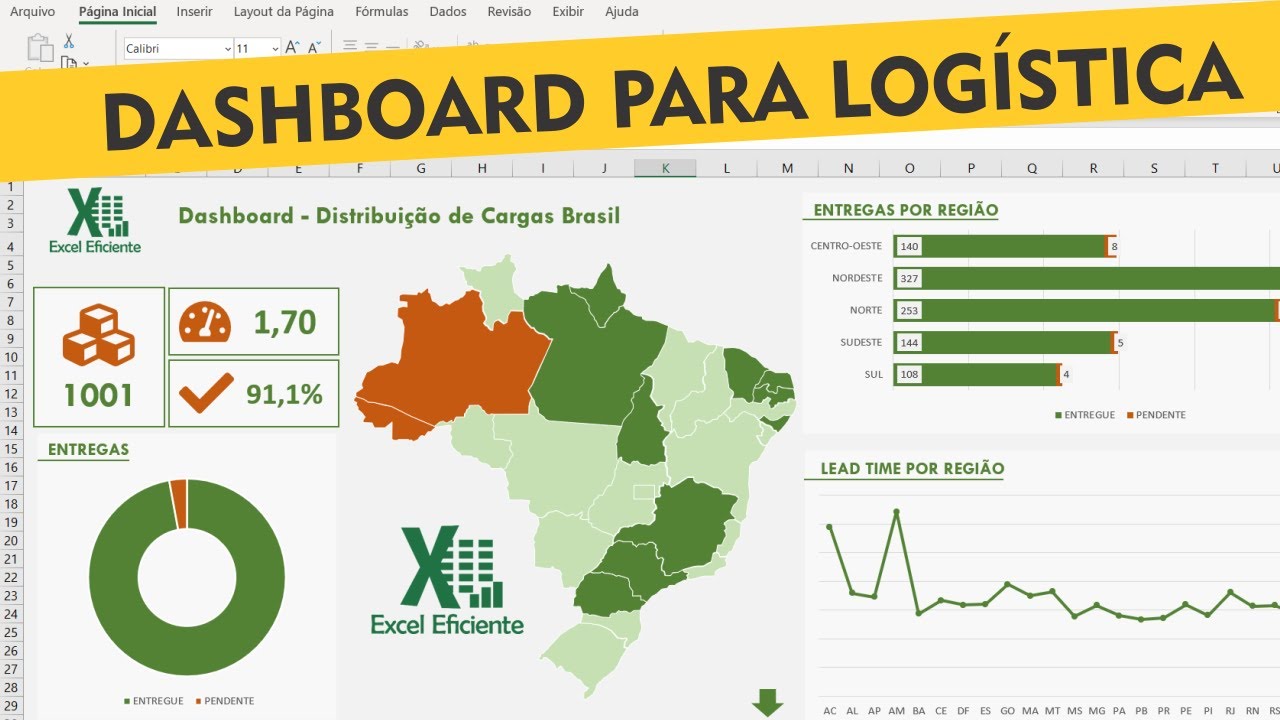 COMO FAZER DASHBOARD PARA LOGÍSTICA [DASHBOARD EXCEL]