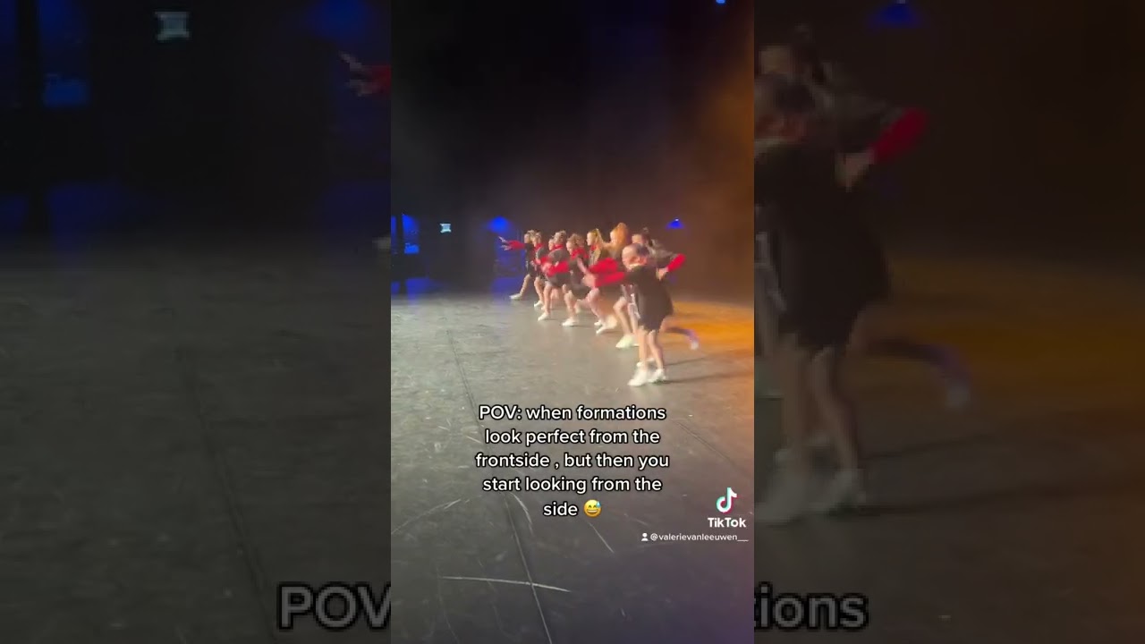 When dance formations look great from the front | Valerie van Leeuwen | #shorts #dancer