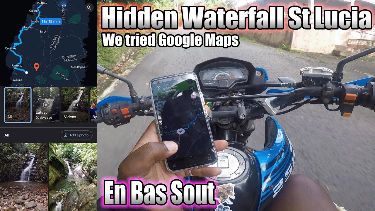 Exploring St Lucia Hidden Waterfalls using Google Maps - Ep 1 | Storyboy Nick