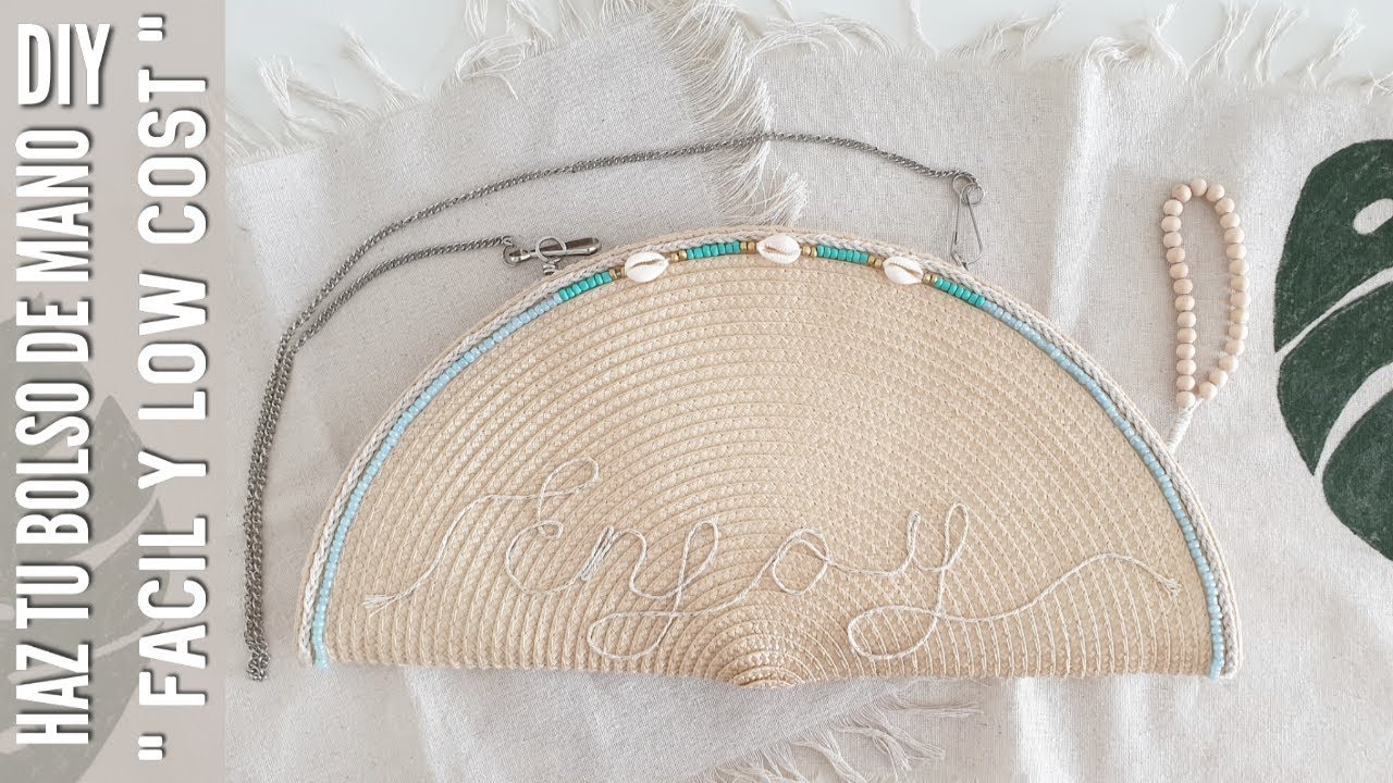 DIY TRANSFORMA UN MANTEL INDIVIDUAL EN BOLSO DE MANO BANDOLERA | COMPLEMENTOS TENDENCIA 2020