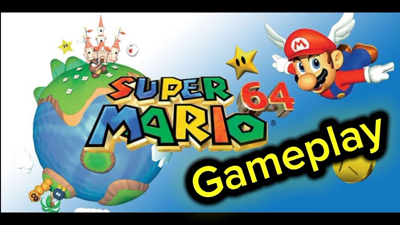 Gameplay  : jogando Super Mario 64  uns dos clássicos do Nintendo 64 !!