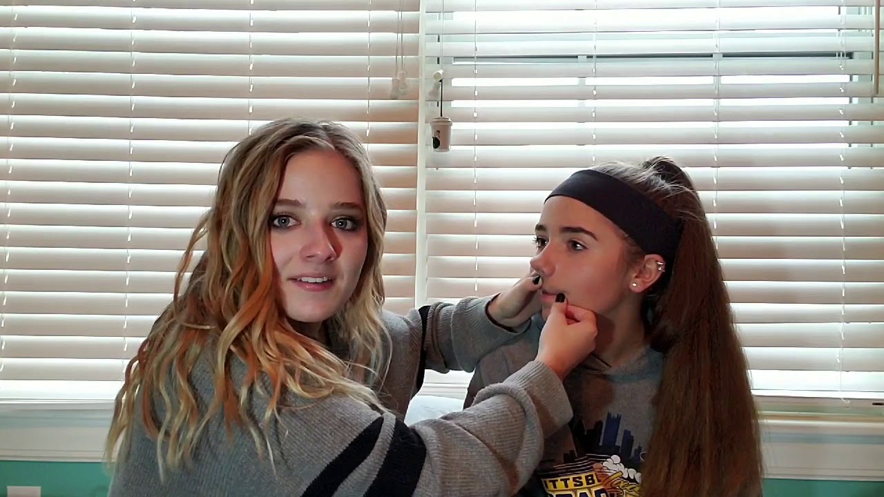 Waxing My Sister's Mustache for the First Time! Jackie Evancho + Rachel Evancho