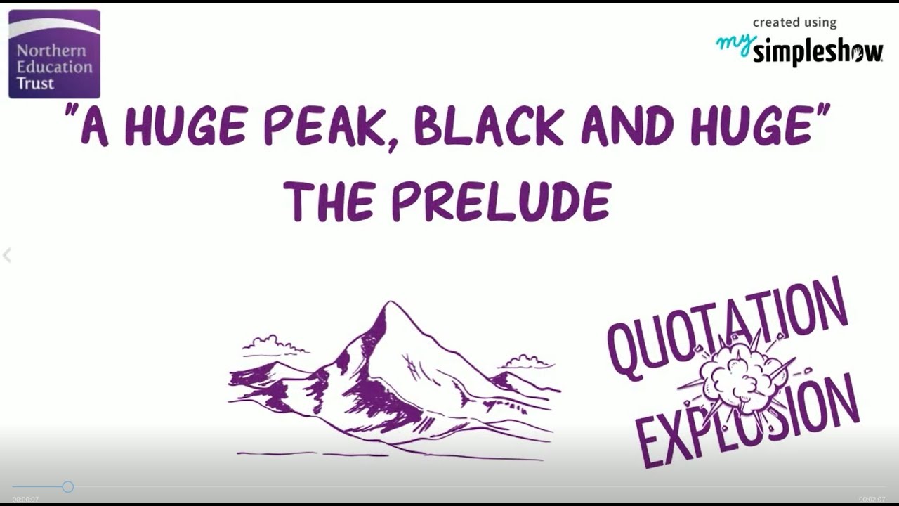 Quotation Explosion - 'A huge peak, black and huge' (The Prelude, Power and Conflict Poetry)