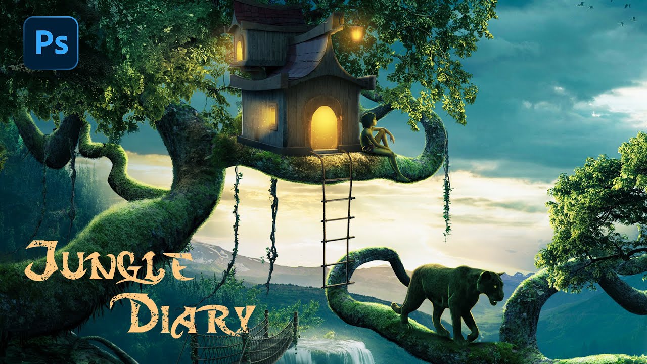 Jungle Diary | Photoshop Tutorial | Photoshop Manipulation | Photoshop Speed Art