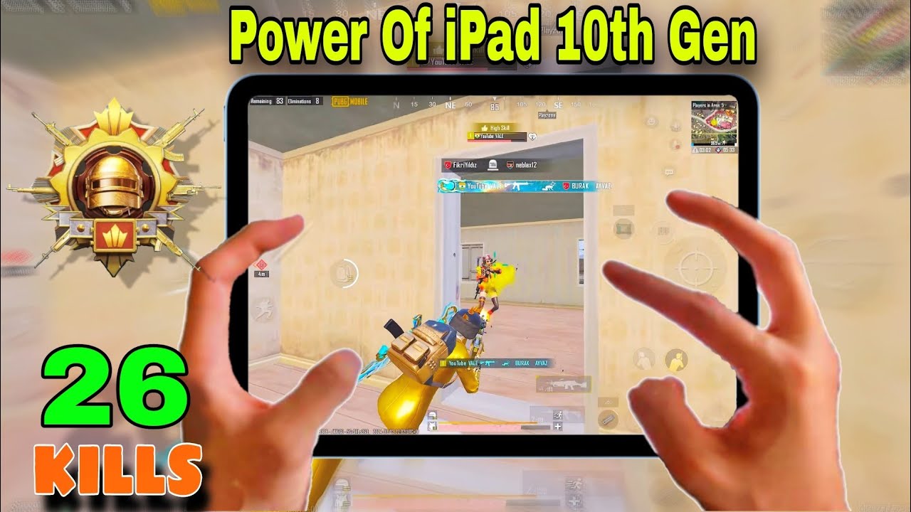 Power Of iPad 10th Generation PUBG Mobile Smooth + Extream Bgmi iPad Generation 8th, 9th, 10th