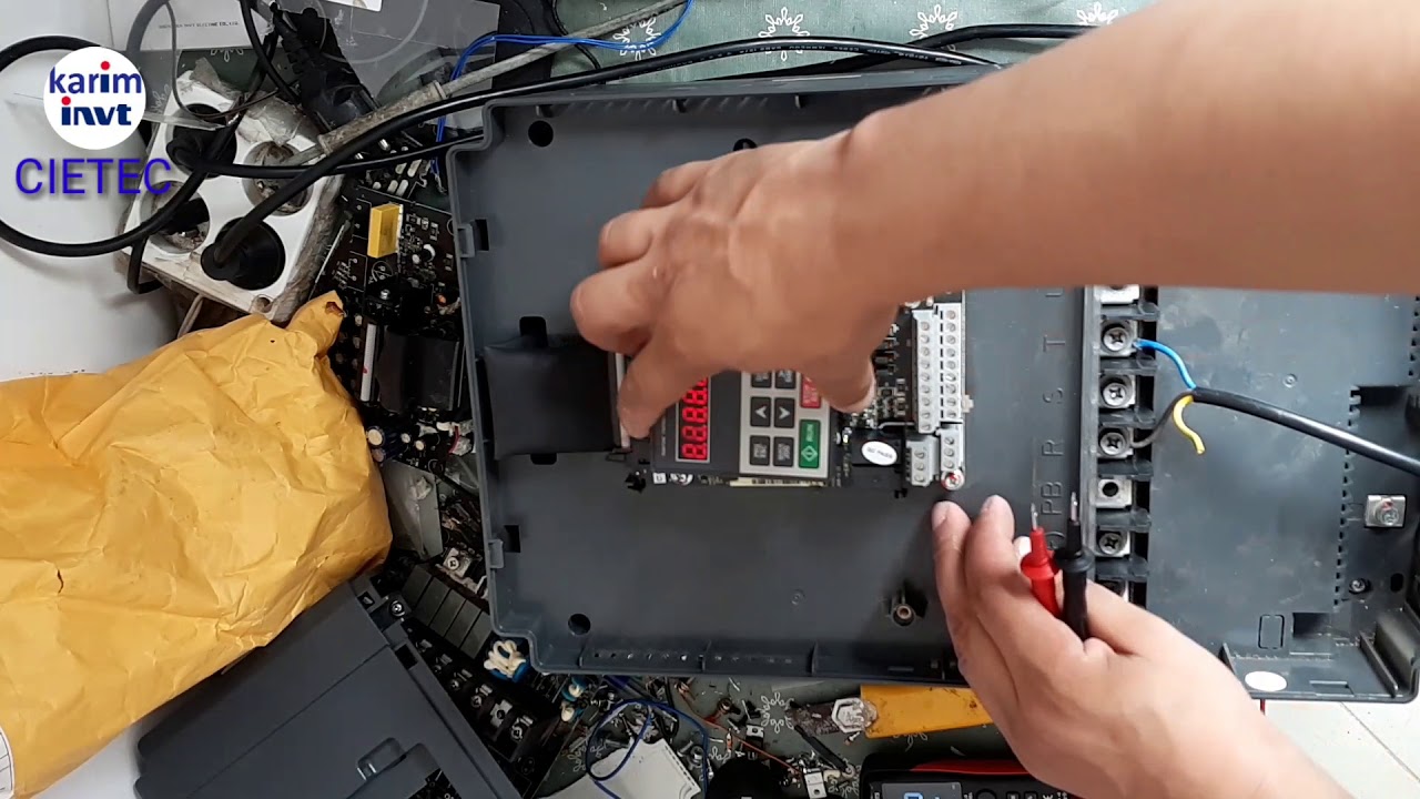برمجة واصلاح محول INVT 30kw programmation et réparation INVT