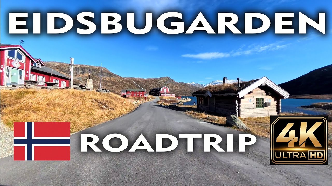 Eidsbugarden Roadtrip in 4K - A scenic drive in Norwegian mountains