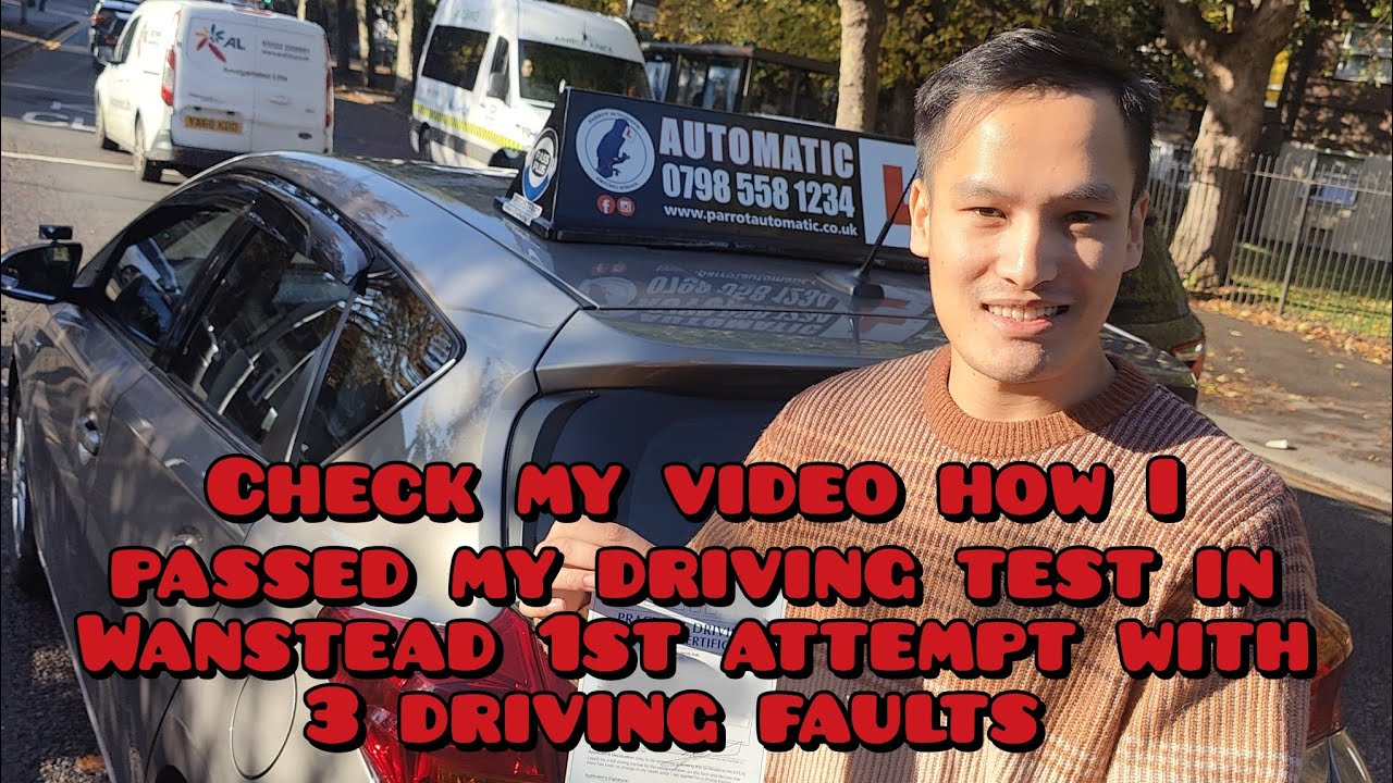 Wanstead test route test time 8:40am | Learner passed 1st attempt with 3 driving faults 🥳🚗🏎️