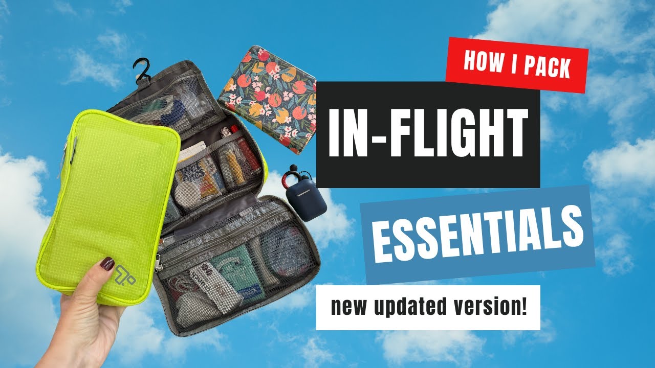 How to pack In-flight essentials from Amazon and Dollar Tree in a carry on updated version