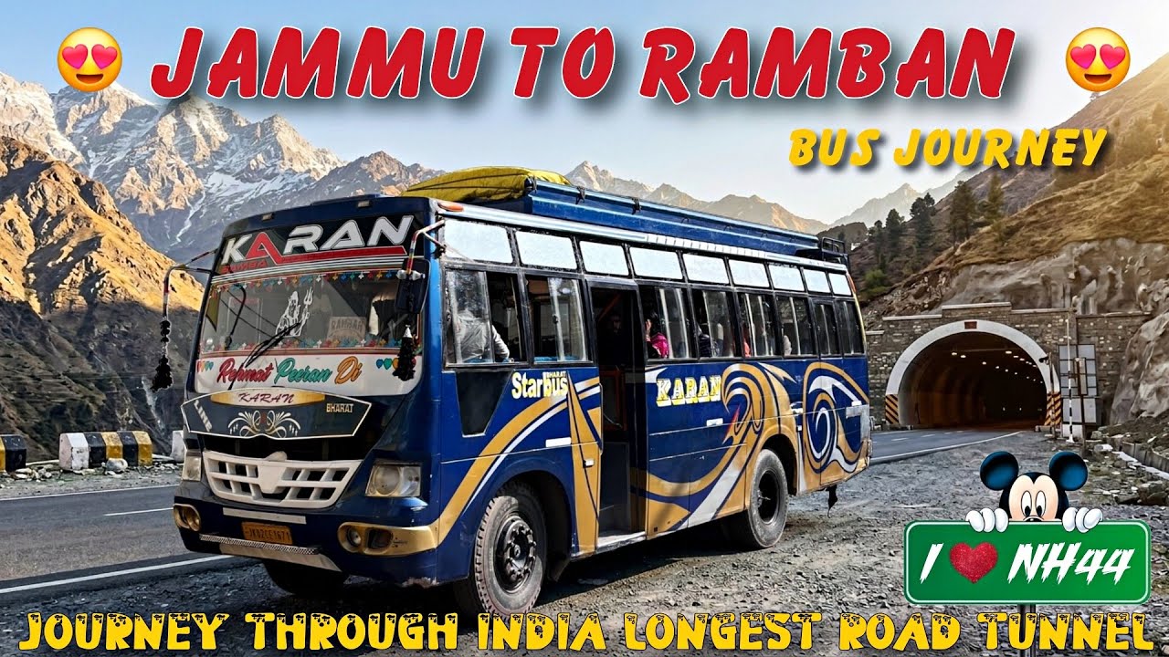 Jammu to Ramban Bus Journey / Chenani Nashri Tunnel / Travel Vlog 