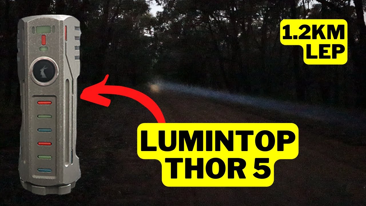 All NEW 1.2km LEP FLASHLIGHT! | Lumintop Thor 5