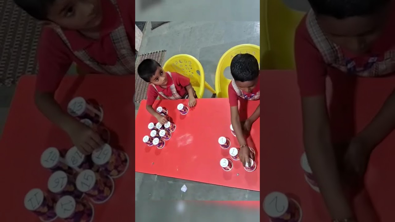 Backward counting activity by JM vidhuabhavan tiny tots 😊