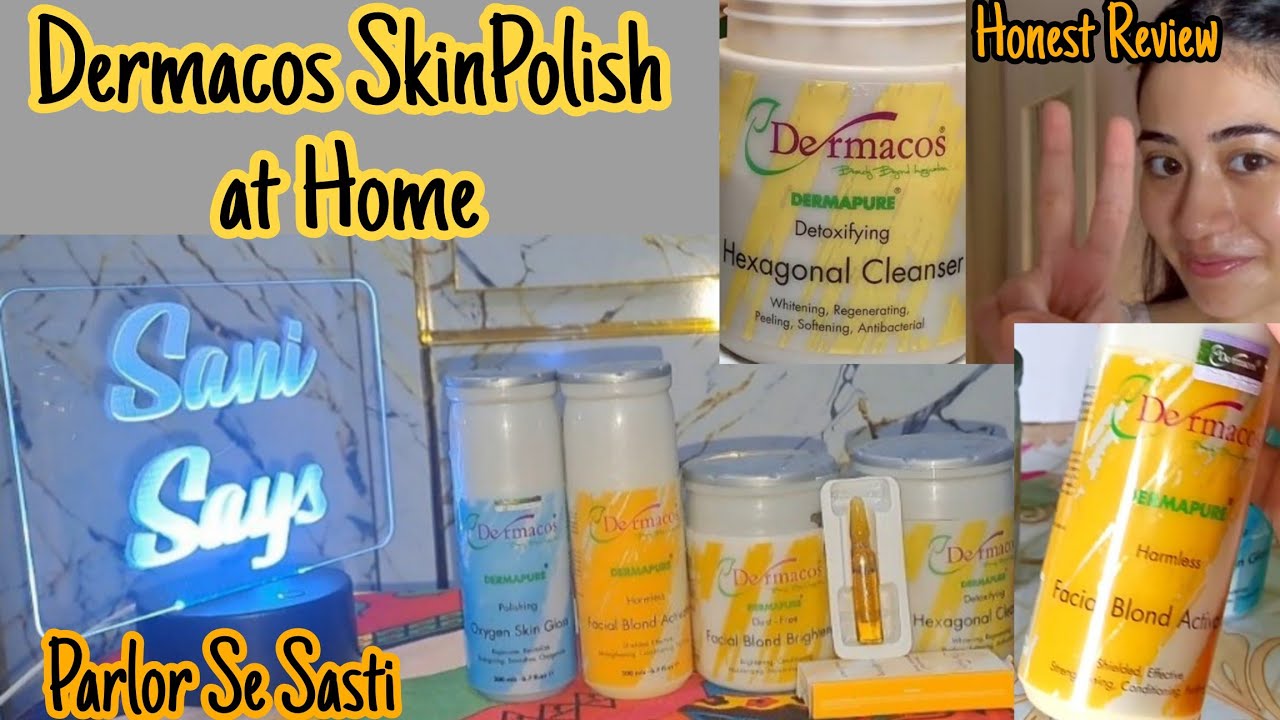 Dermacos Skin Polish at Home | Skin Polish  Review #dermacos #skinpolishathome #whiteningbleach 