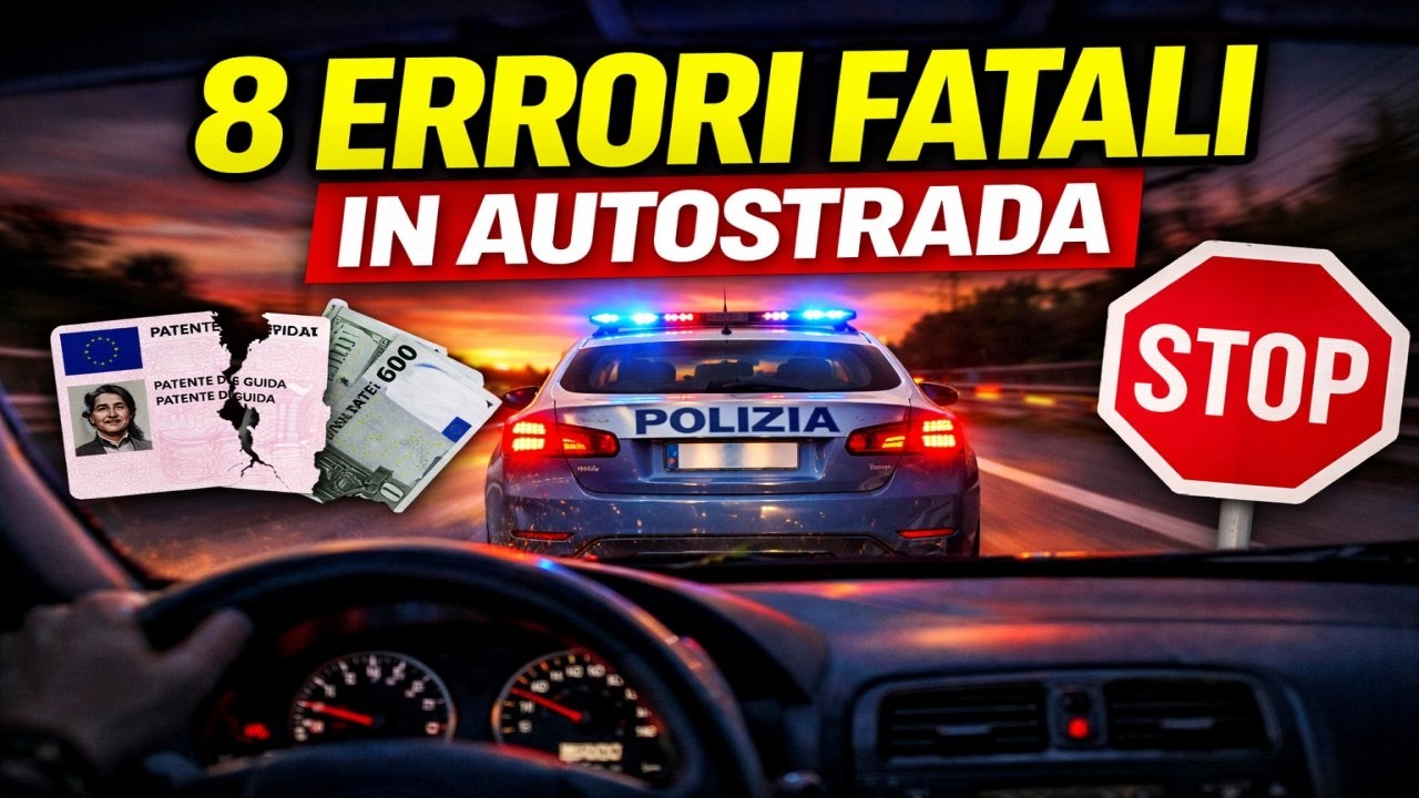 TRAPPOLE IN AUTOSTRADA: E ALMENO 3 DI QUESTI ERRORI LI FANNO TUTTI SENZA RENDERSENE NEMMENO CONTO!