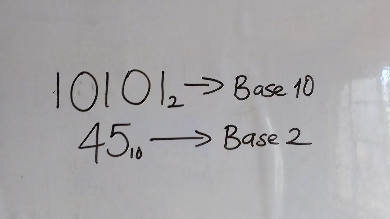 MATH-HOW TO CONVERT BASE 2 TO BASE 10 AND VICE VERSA