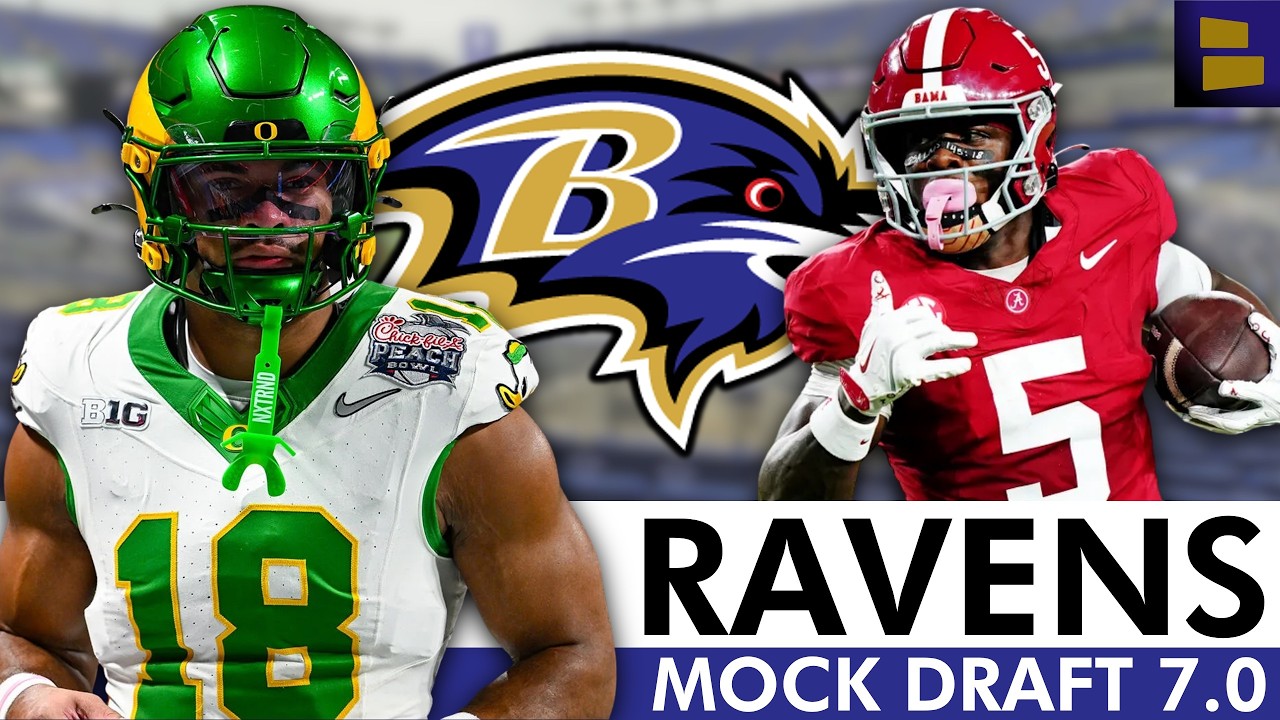 Baltimore Ravens 2026 NFL Mock Draft - All 7 Rounds: Kenyon Sadiq + Germie Bernard