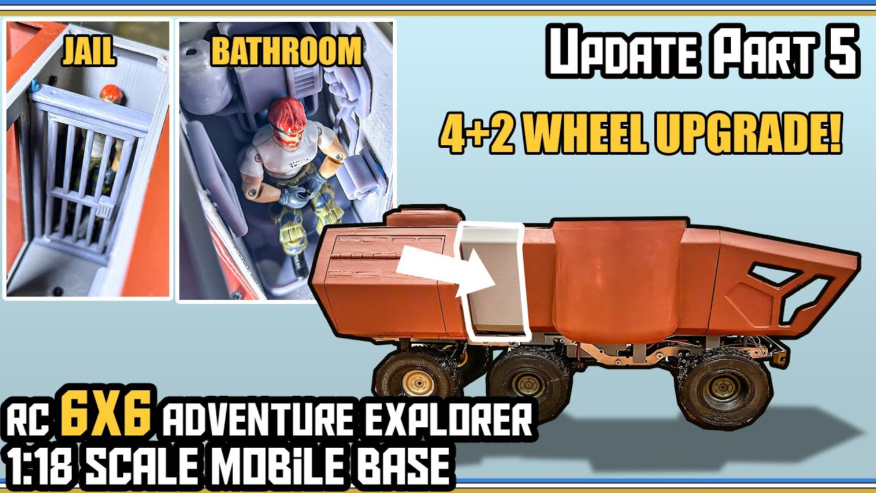 RC Adventure Explorer Vehicle - Toilet, Jail and 6 wheels added - Update 5