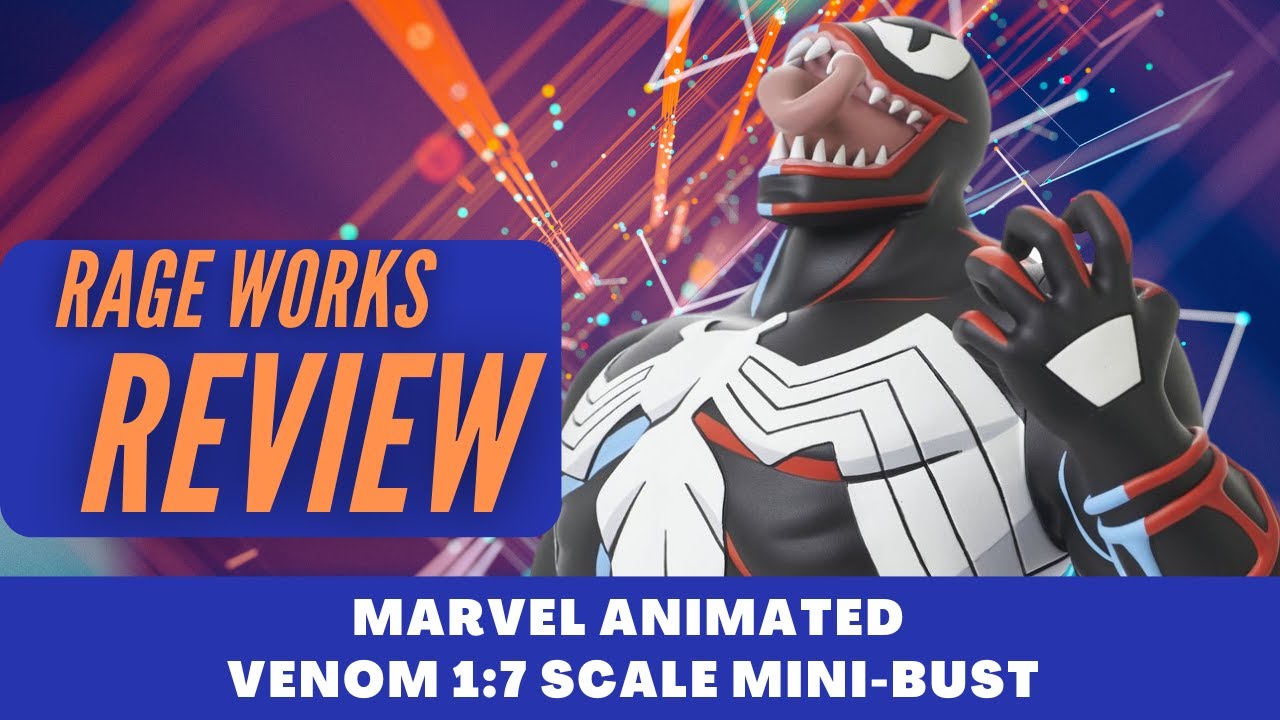 Diamond Select Spider-Man Animated Series Venom Bust Unboxing & Review