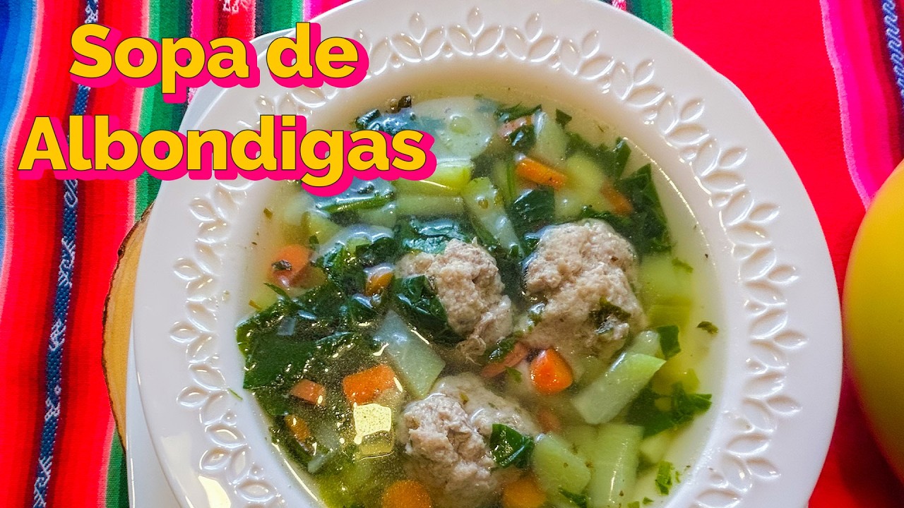 Sopa de Albóndigas de Pavo para el Reflujo | Receta Suave y Digestiva