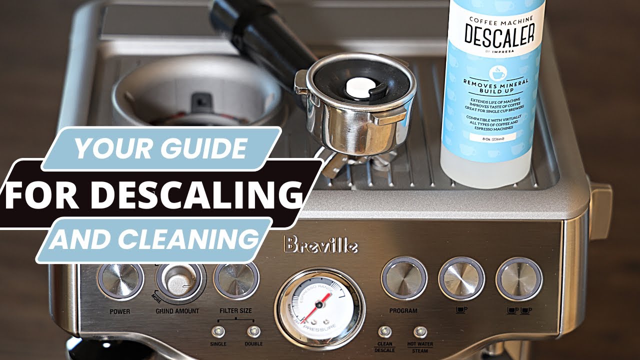 How To Clean And Descale The Breville Barista Express | Espresso Machine Full Maintenance Guide