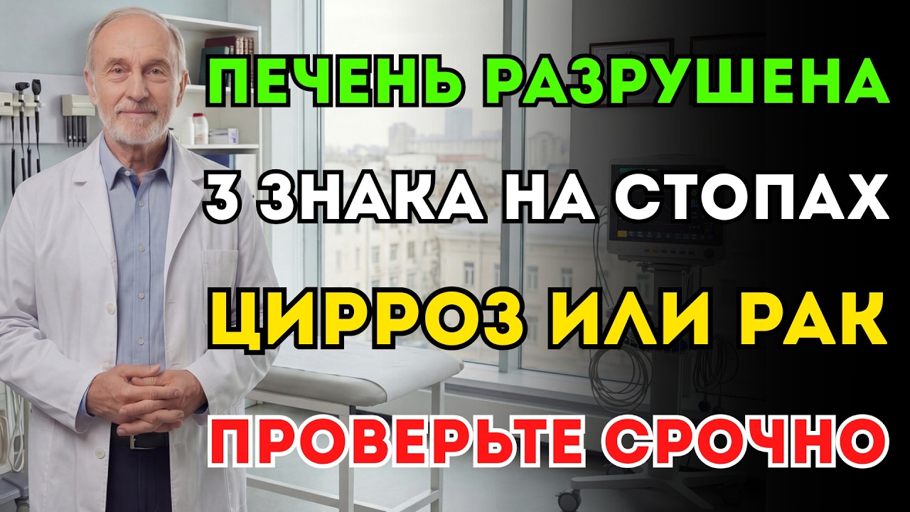 Печень молит о помощи! Посмотрите на ноги: 3 знака цирроза или рака. Не игнорируйте опасность!
