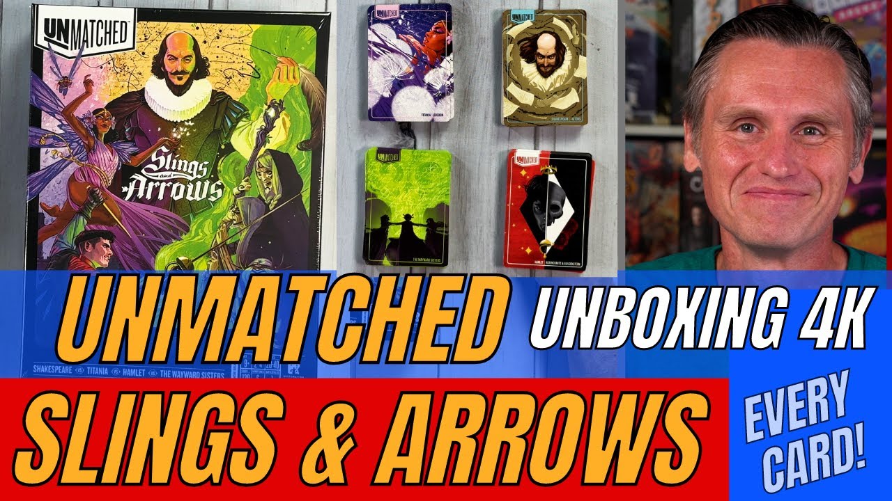 Unmatched: Slings & Arrows 4K UNBOXING & ALL CARDS CLOSE UP! @RestorationGames