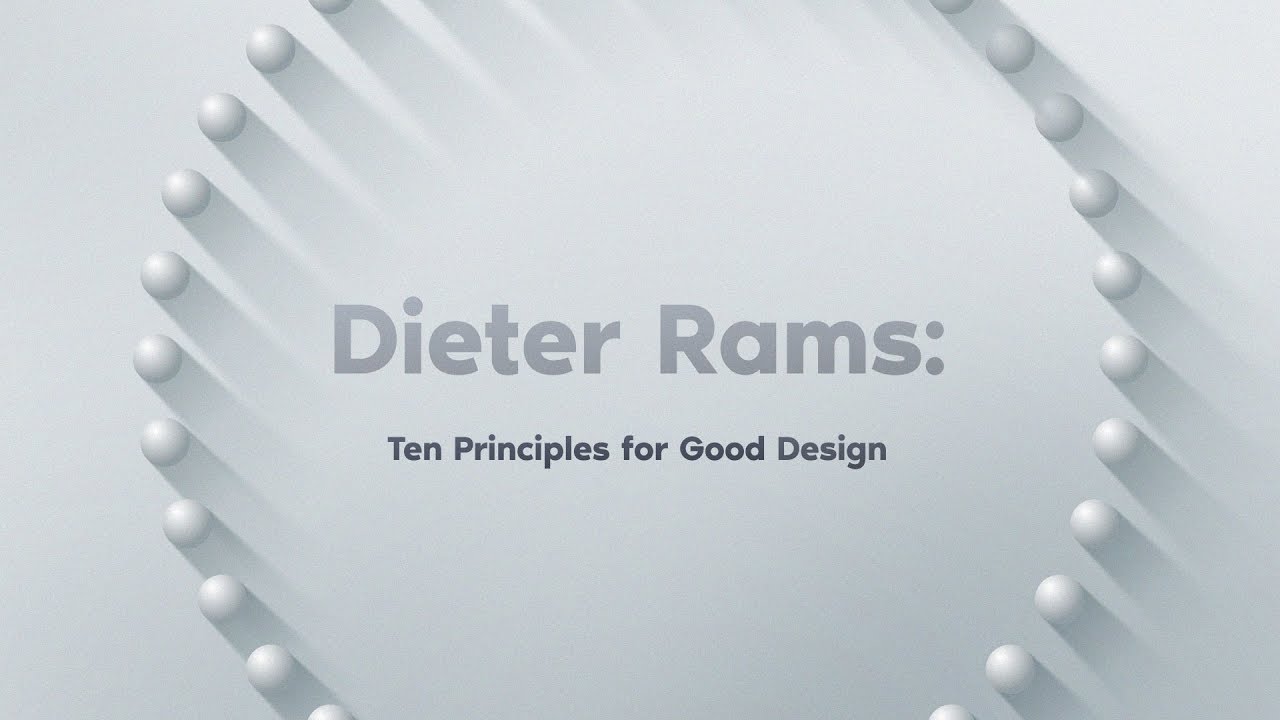 Dieter Rams: 10 Principles of Design
