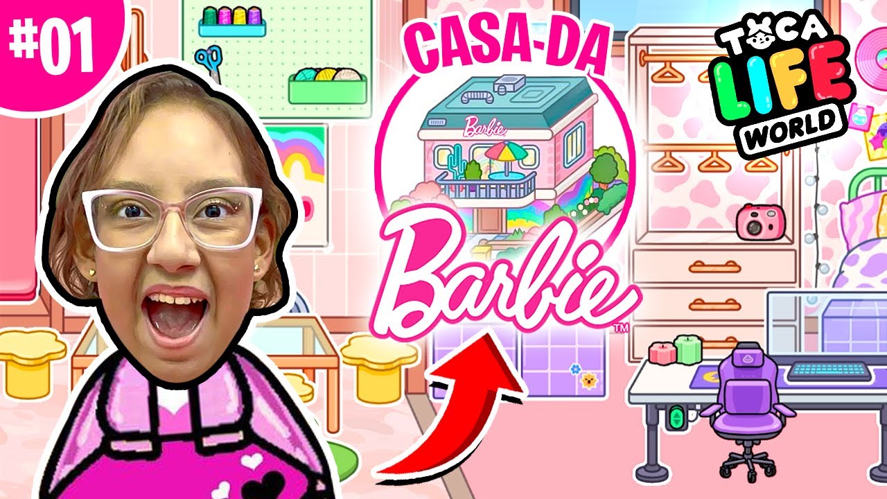 DECOREI A CASA DA BARBIE NO TOCA LIFE WORLD - Familia MC Divertida Games