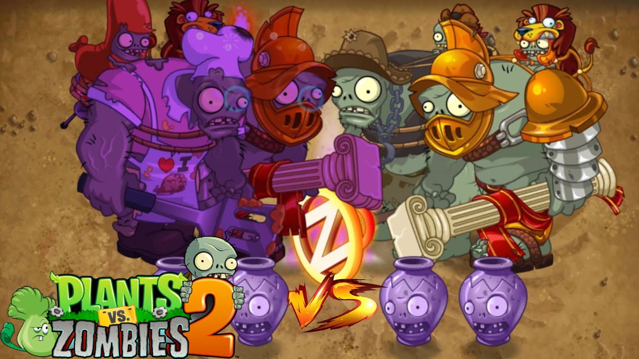 Plants Vs Zombies 2 - 2 Random Gargantuar Vs 2 Gargantuar #204