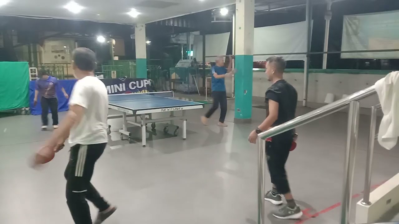 Yudi/Syahrudin vs Soleh/Rifky ---- Main pingpong bikin semangat 