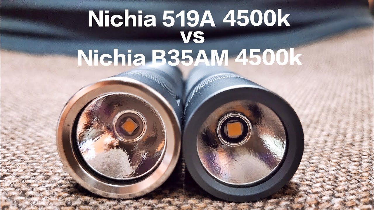 Convoy S21B Nichia 519A 4500k 3v 6a driver vs Convoy S21A Nichia B35AM 4000k 6v 3a driver