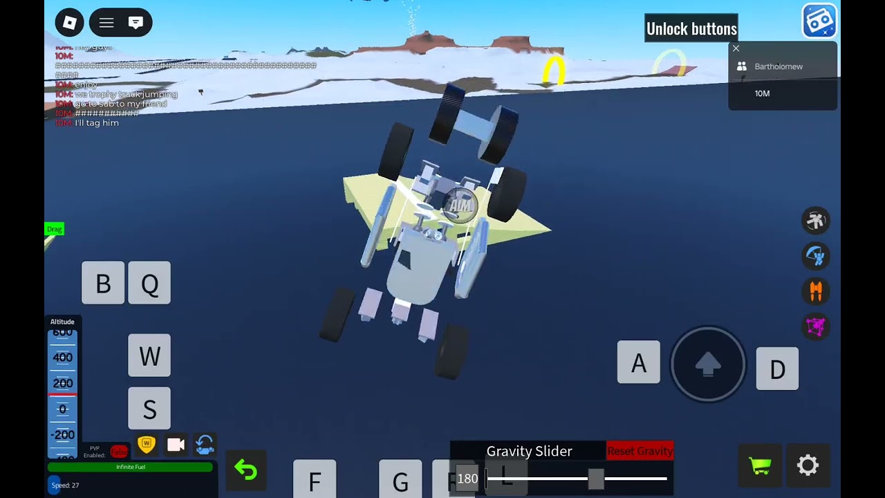 (Plane crazy) Trophy truck jumping with @G_LBuilds   go sub to him! 