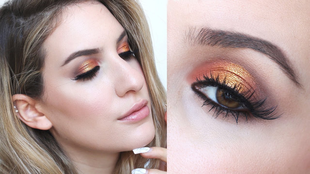 METALIC COPPER and GOLD HALO Eyes | Makeup Tutorial | JamiePaigeBeauty
