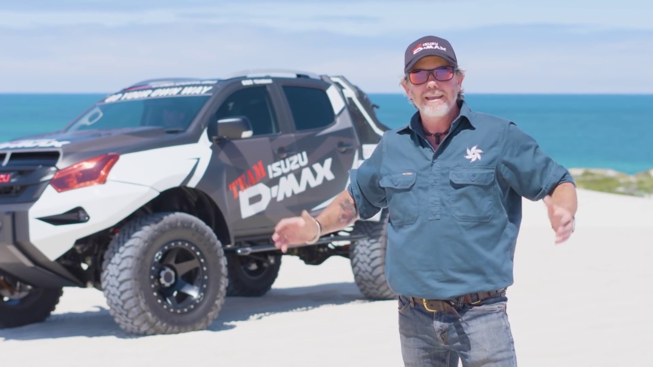 Graham Cahill attacks massive sand dunes in Concept X Isuzu D-MAX and MU-X