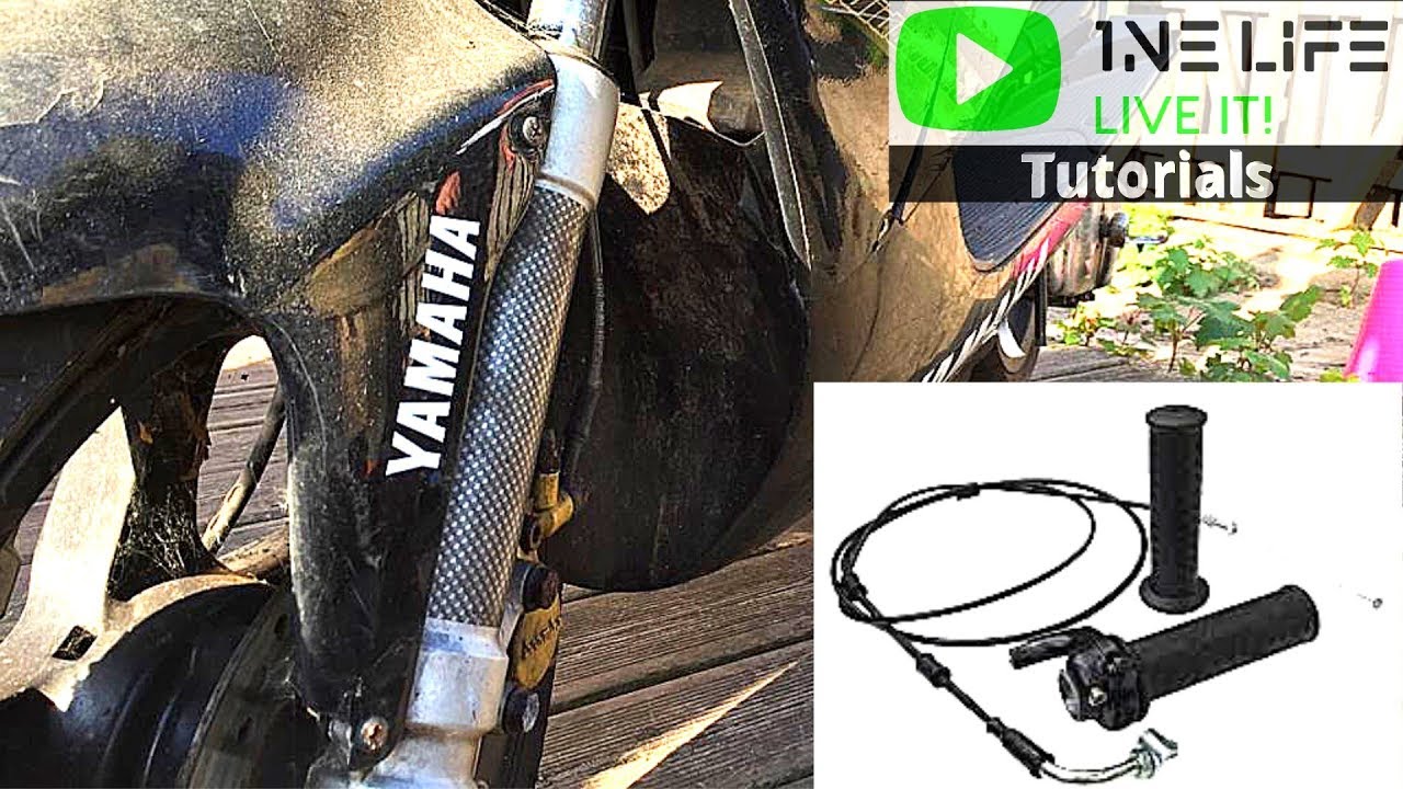 Yamaha Aerox - How to Remove and Replace Throttle Cable Rev Cable Replace