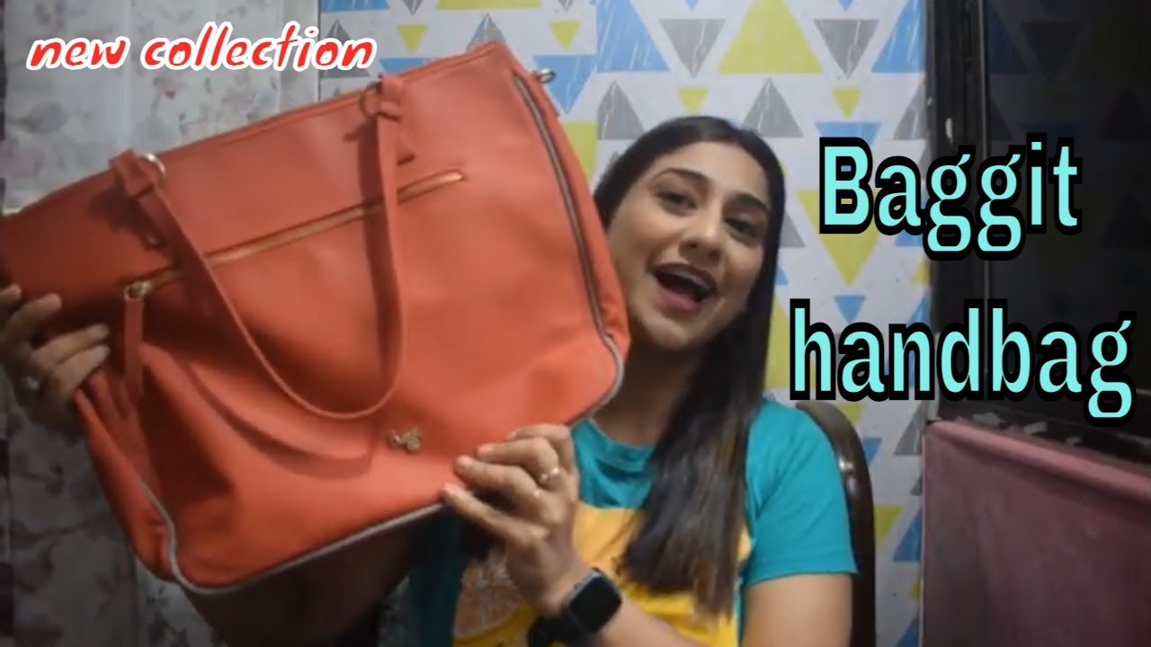 Baggit new collection handbag 2021// Orange solid shoulder bags // toe bags // laptop bag.
