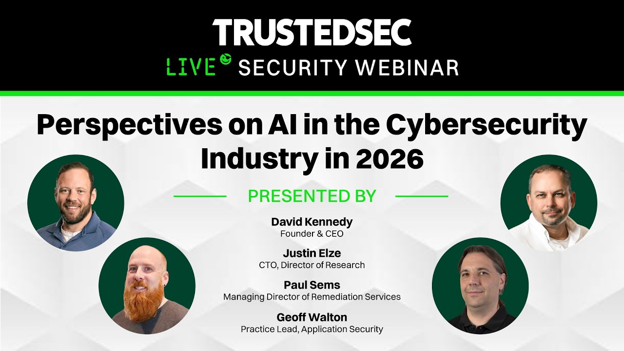 Perspectives on AI in the Cybersecurity Industry in 2026 - Webinar