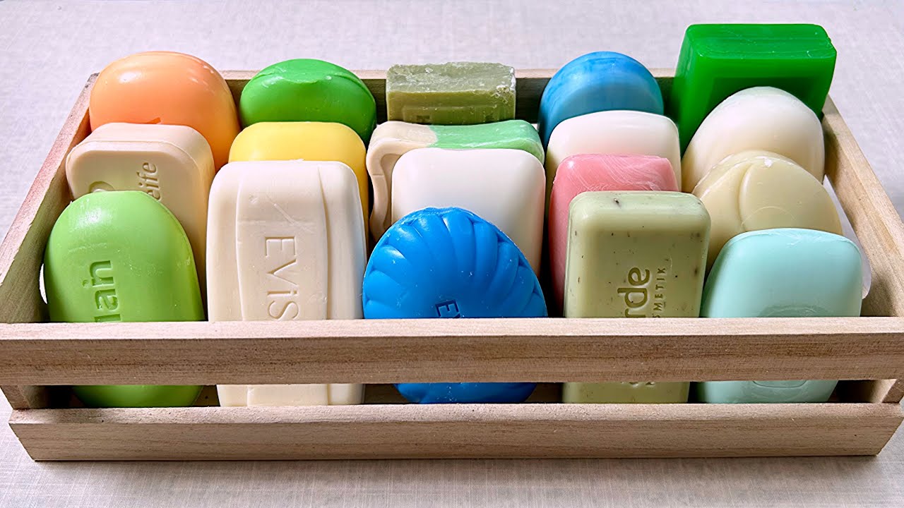 ASMR soap cutting 💙 Резка мыла АСМР