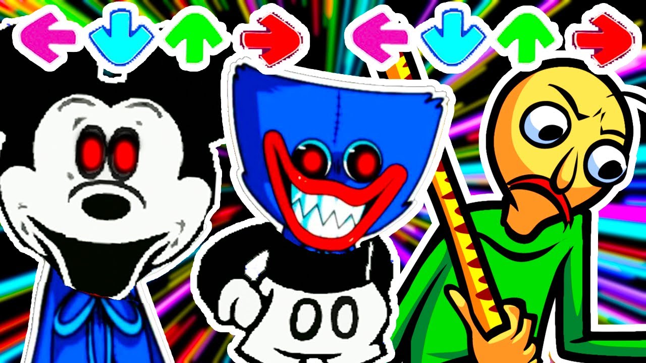 ХАГГИ ВАГГИ, МИККИ МАУС.EXE И БАЛДИ ПОЮТ ВМЕСТЕ ! - Friday Night Funkin (FNF) - Huggy Wuggy - Baldi